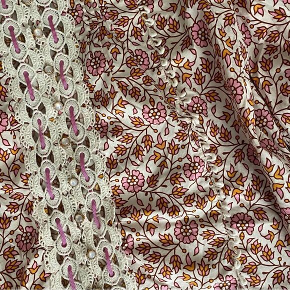 RAHI Francoise Trim Blouse In Pink Shopbop Medium - Picture 5 of 7